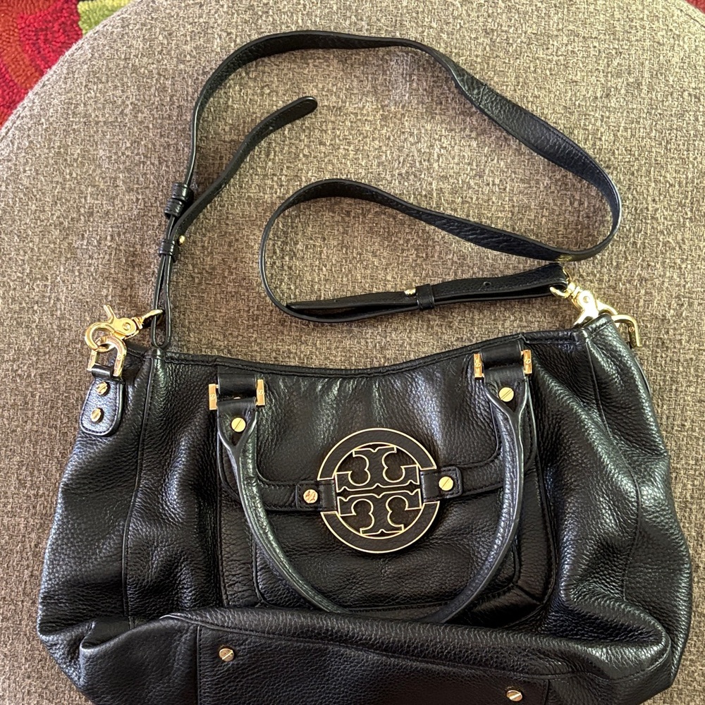 Tory Burch Black Leather Shoulder Bag - Picture 2 of 10